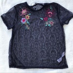 Zara Lace Top Size Small